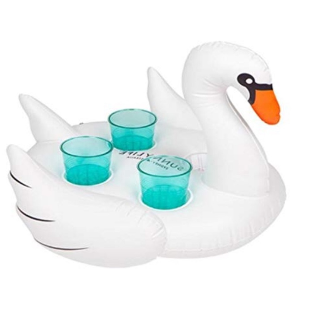 *NEW* SUNNYLIFE INFLATABLE 🦢 SWAN DRINK HOLDER